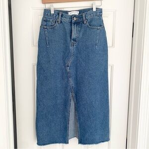 Petal & Pup Classic Blue Denim Skirt 100% Cotton Size 2